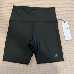 ALO Yoga High-Rise Black Bike Shorts